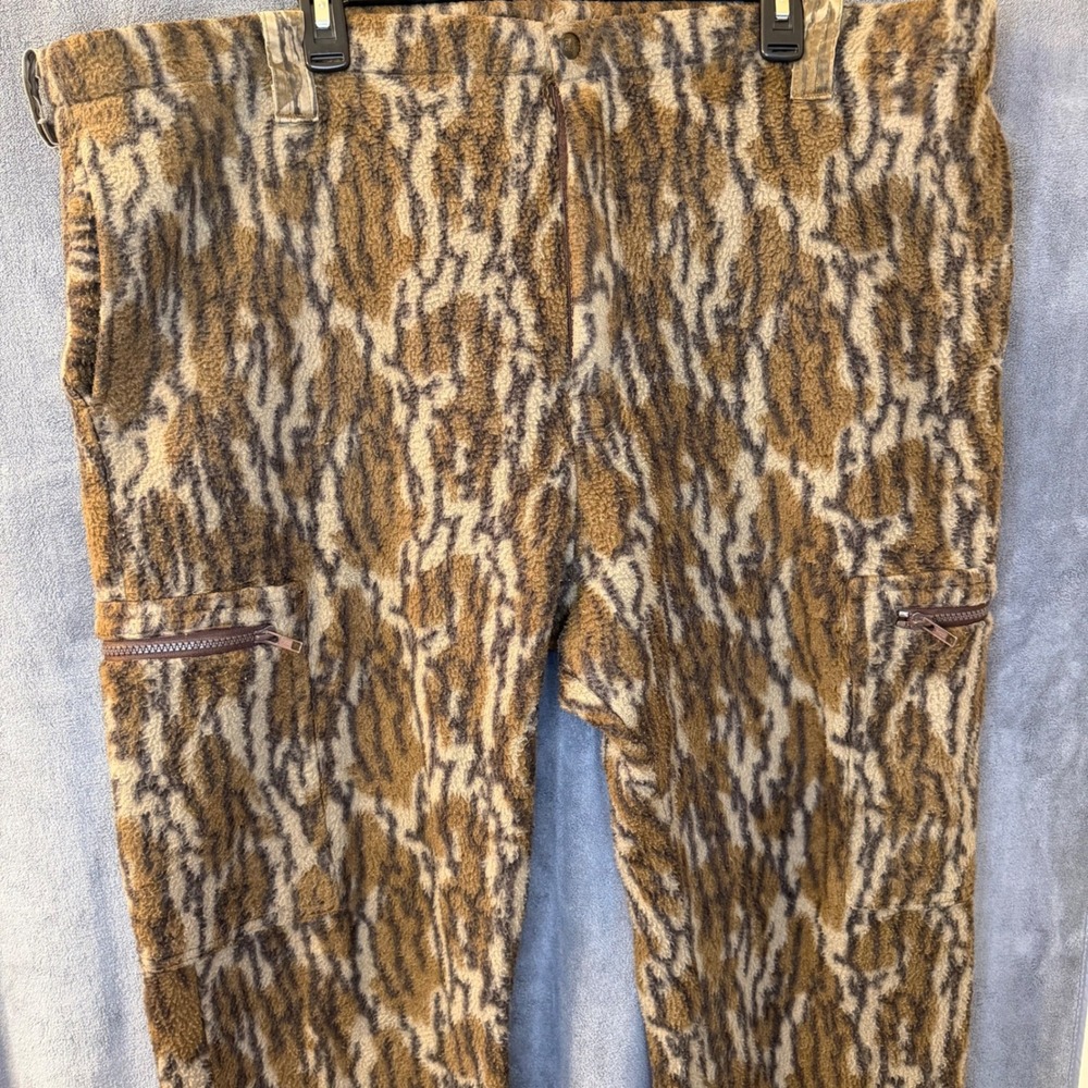 VTG Remington Fleece Camo Hunting Pants Mens XL (44 W) Polarplus Made in USA